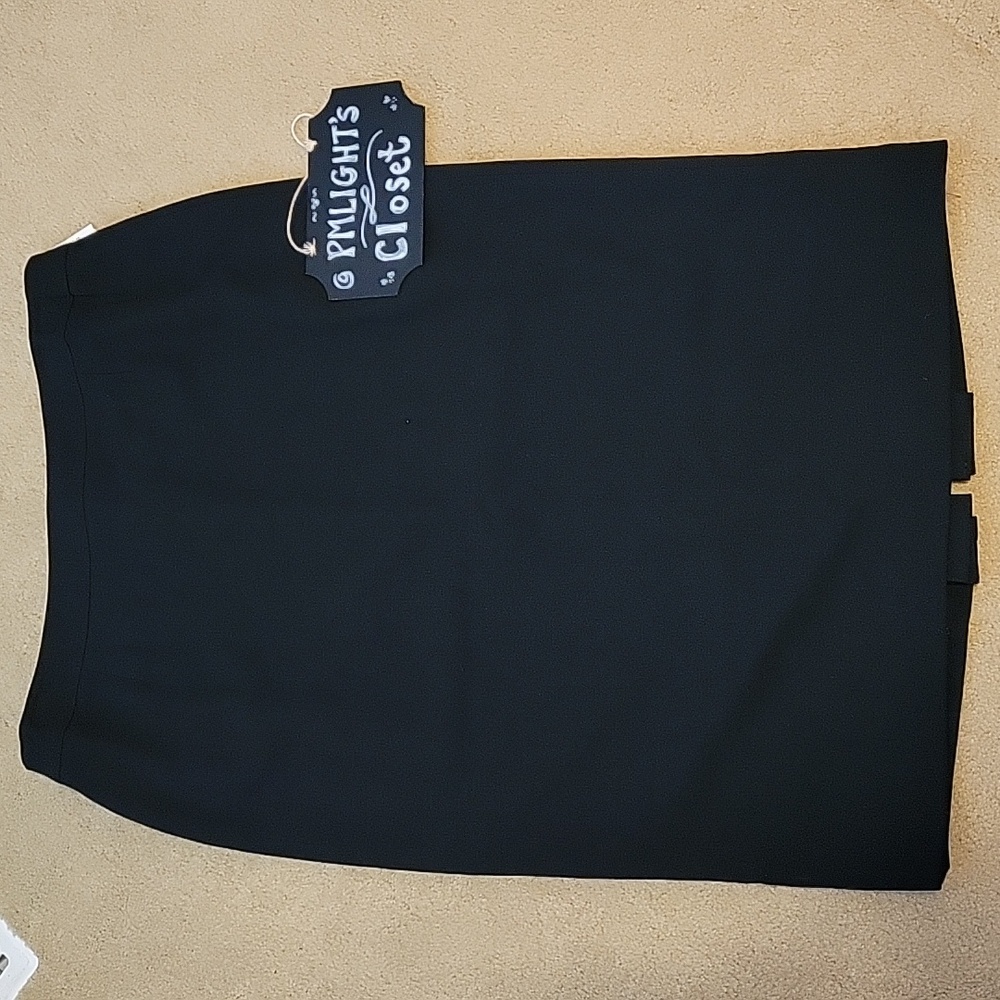 Doncaster Black Wool Skirt 14 New